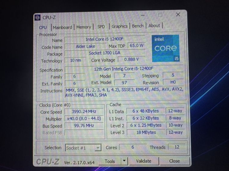 I5 12400F RTX4060 RAM32G BUS3200 รูปที่ 3