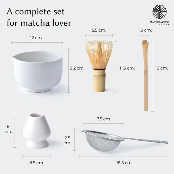 9X ชุดชงมัทฉะ Matchazuki : The Pleasure Starter Kit สีขาว ของใหม่ รูปที่ 5