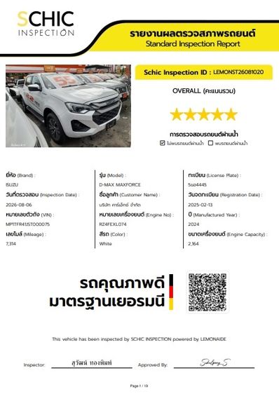 Isuzu D-MAX 2024 MaxForce Hi-Lander 2.2 Ddi M Pickup ดีเซล ไม่ติดแก๊ส เกียร์อัตโนมัติ ขาว รูปที่ 3