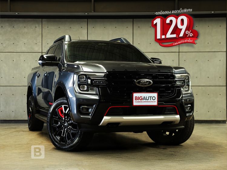 รถ Ford Ranger 2.0 Bi-Turbo 4WD Stormtrak สี เทา