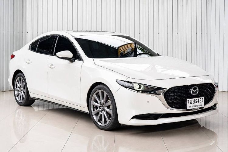 Mazda Mazda3 2022 2.0 SP Sedan เบนซิน ไม่ติดแก๊ส เกียร์อัตโนมัติ ขาว