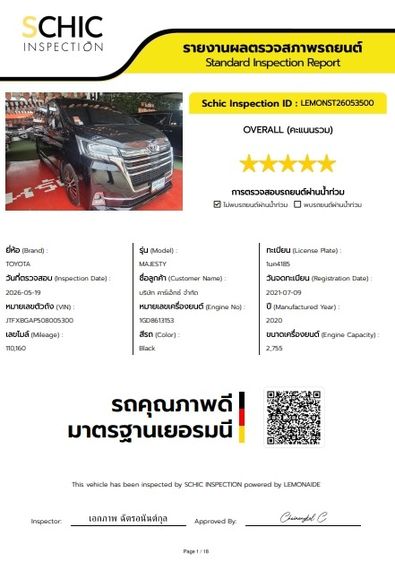 Toyota Majesty 2021 2.8 Premium Van ดีเซล ไม่ติดแก๊ส เกียร์อัตโนมัติ ดำ รูปที่ 4