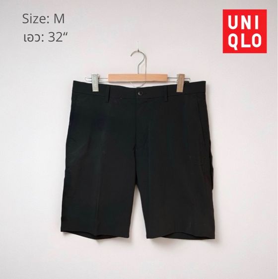 กางเกงขาสั้นผู้ชายจากแบรนด์ Uniqlo สีดำ