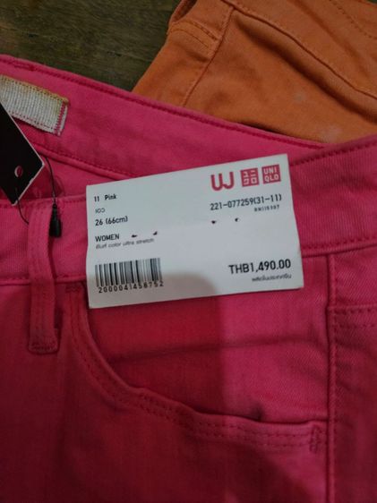 กางเกงแรคกิ้งผ้ายึดของ unilqo ของใหม่ซื้อมาผิดไซค์ยังไม่เคยใส่size26 รูปที่ 4