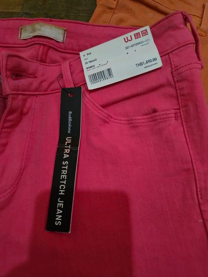 กางเกงแรคกิ้งผ้ายึดของ unilqo ของใหม่ซื้อมาผิดไซค์ยังไม่เคยใส่size26 รูปที่ 3