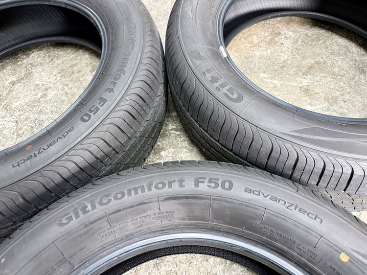 ยางถอดป้ายแดงขอบ 18” ยี่ห้อ GITI ขนาด 225-60R18 ปี 26 สีเส้นตุ่มหน้ายางยังอยู่ครบ รูปที่ 2