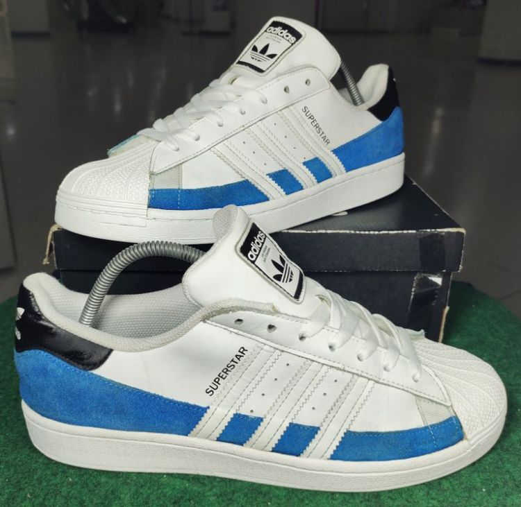 รองเท้าผ้าใบ ผ้าใบ UK 9.5 | EU 44 | US 10 ขาว รองเท้า💥adidas superstar💥ของแท้‼️รุ่นพิเศษ💥สวยๆ เดิมๆ สภาพดี💥ไซร์ 44