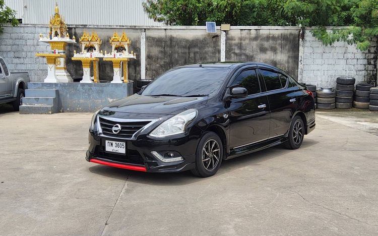 Nissan Almera 2017 1.2 VL Sedan เบนซิน ไม่ติดแก๊ส เกียร์อัตโนมัติ ดำ
