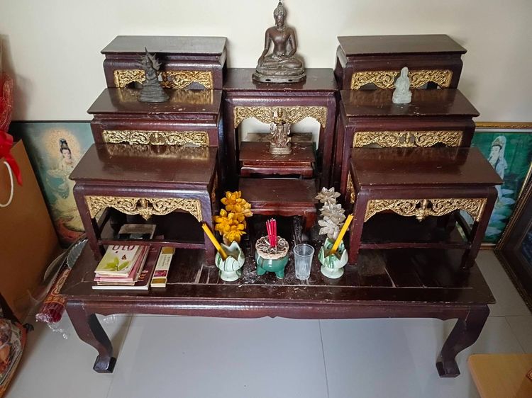 ขายโต๊ะหมู่บูชา9 ขนาด100ซม 2000บ พิกัดประชาอุทิศ ทุ่งครุ