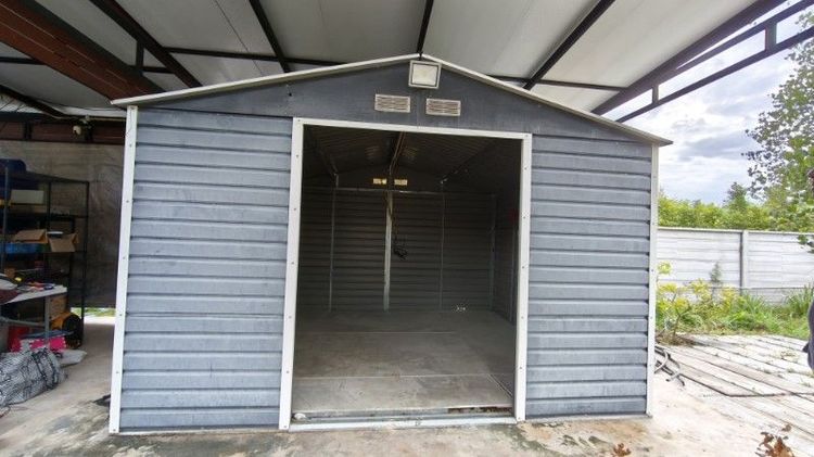 ขายห้องเก็บของสำเร็จรูปมือสอง (Metal Shed) สภาพดี พร้อมใช้งาน