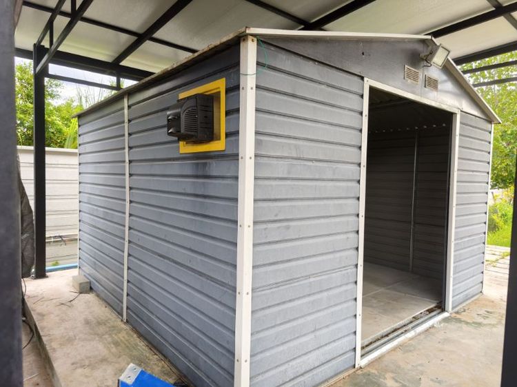 ขายห้องเก็บของสำเร็จรูปมือสอง (Metal Shed) สภาพดี พร้อมใช้งาน รูปที่ 5