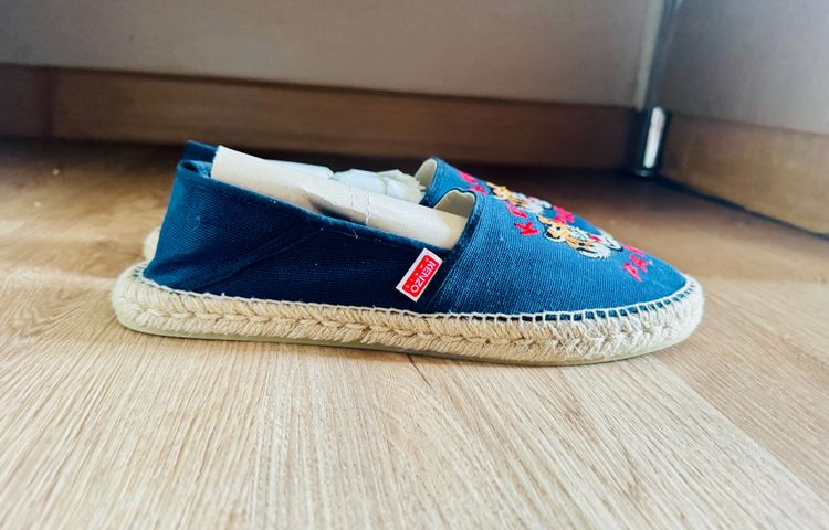 Used Kenzo espadrilles Slip-On Blue Nuit Fabric  รูปที่ 9