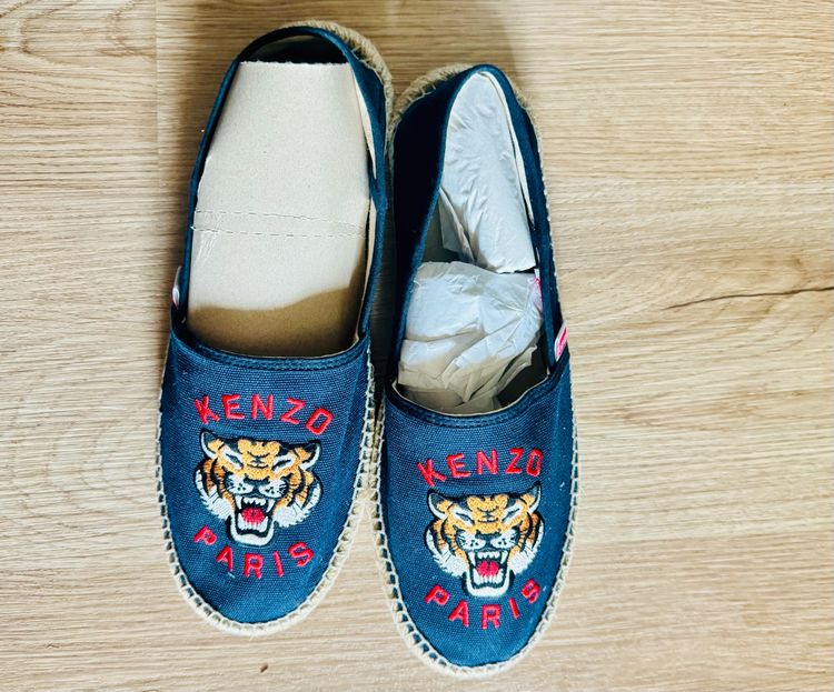 Used Kenzo espadrilles Slip-On Blue Nuit Fabric  รูปที่ 12