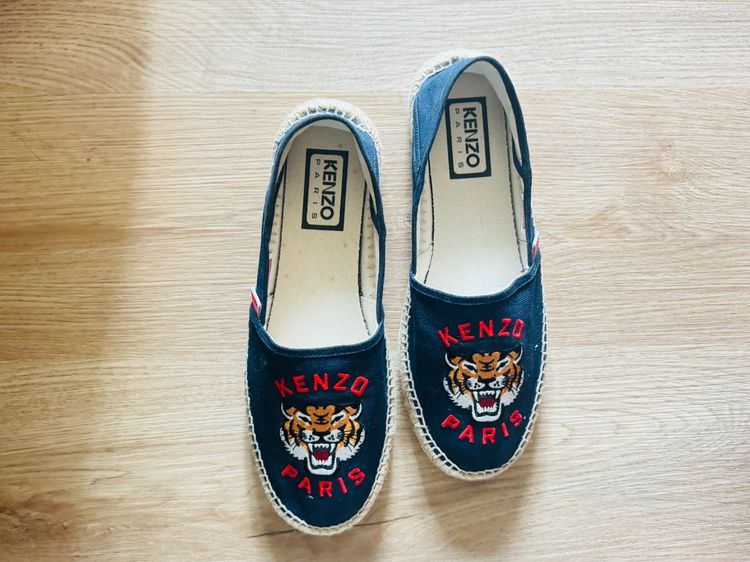 Used Kenzo espadrilles Slip-On Blue Nuit Fabric  รูปที่ 3