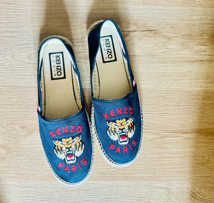 Used Kenzo espadrilles Slip-On Blue Nuit Fabric  รูปที่ 14
