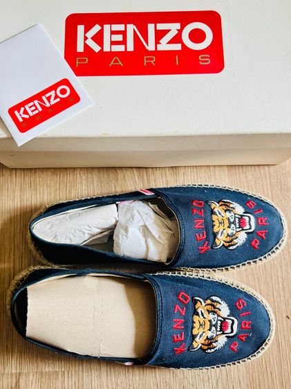 Used Kenzo espadrilles Slip-On Blue Nuit Fabric  รูปที่ 10