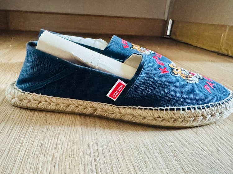 Used Kenzo espadrilles Slip-On Blue Nuit Fabric  รูปที่ 2