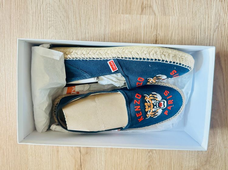 Used Kenzo espadrilles Slip-On Blue Nuit Fabric  รูปที่ 11