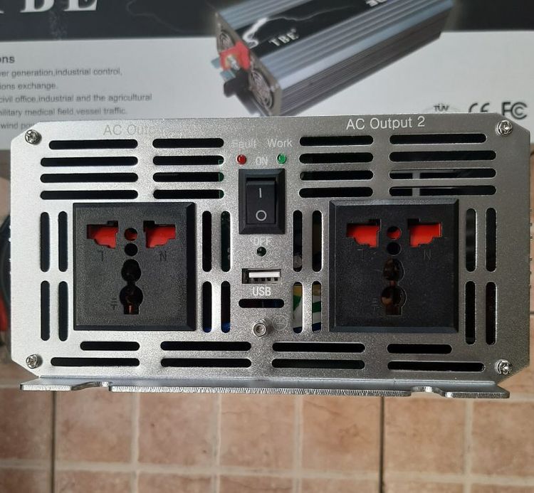 อินเวอร์เตอร์แปลงไฟ TBE Pure Sine Wave Inverter 3000W (DC 12V to AC 220V) รูปที่ 2