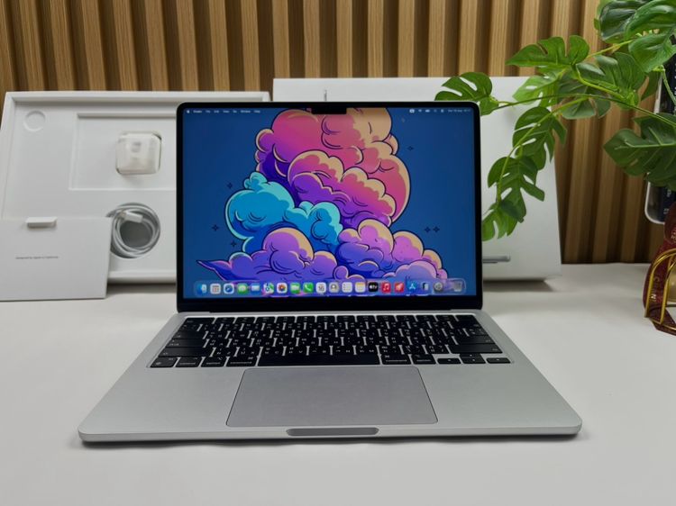 Apple แมค โอเอส 8 กิกะไบต์ อื่นๆ ไม่ใช่ MacBook Air 13-inch M2 2022 Ram8GB SSD512GB  silver  