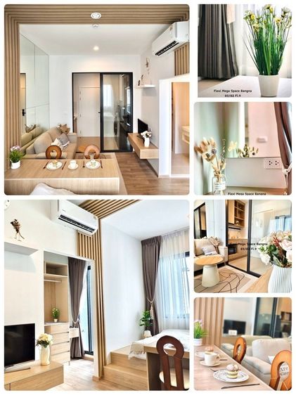 อื่นๆ ไม่อนุญาต ตกแต่งครบ 2024 ให้เช่าคอนโด เฟล็กซี่ เมกะ สเปซ บางนา ✨ Condo for rent, Flexi Mega Space Bangna. ชั้น 9 ห้อง วิวสระว่ายน้ำ 9500 รูปที่ 3