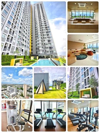 ให้เช่าคอนโด เฟล็กซี่ เมกะ สเปซ บางนา ✨ Condo for rent, Flexi Mega Space Bangna. ชั้น 9 ห้อง วิวสระว่ายน้ำ 9500