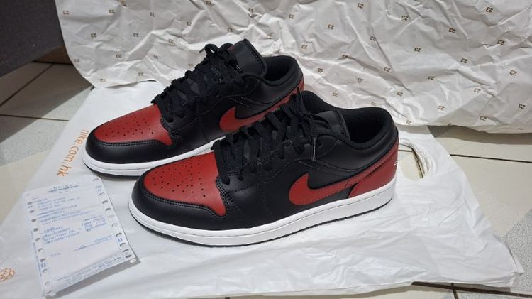 Nike Air Jordan 1 Low "Bred" (553558-067)​Size: 9 US / 8 UK / 42.5 EUR / 27 CM รูปที่ 5