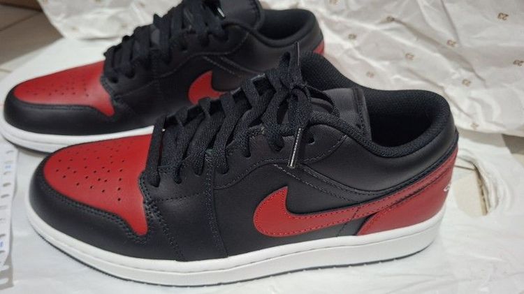 Nike Air Jordan 1 Low "Bred" (553558-067)​Size: 9 US / 8 UK / 42.5 EUR / 27 CM รูปที่ 6