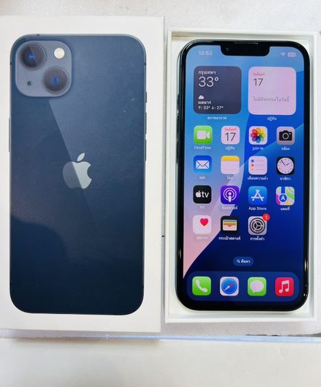 มีเครื่องมือ2   i13/128GB สภาพสวยไม่มีรอยมีกล่อง+ชุดชาร์จประศูนย์หมด 31สิงหาคมแต่มีประกันร้านให้ 1เดือนราคา 11,900ของแถม เคส+ฟิลม์ ที่ตั้งโทรศัพท์ให้ รูปที่ 4