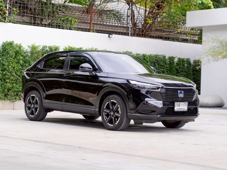 Honda HR-V 2022 1.5 e:HEV E Utility-car ไฮบริด ไม่ติดแก๊ส เกียร์อัตโนมัติ ดำ