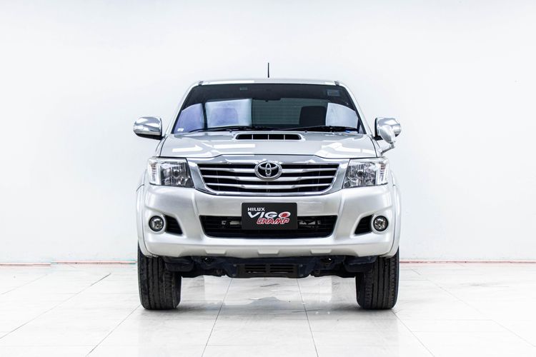 Toyota Hilux Vigo 2014 2.5 E Prerunner Pickup ดีเซล ไม่ติดแก๊ส เกียร์อัตโนมัติ เทา รูปที่ 4