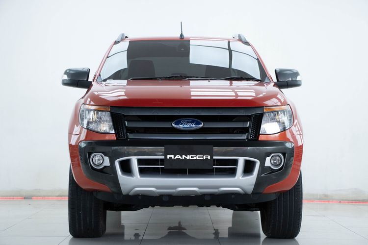 Ford Ranger 2013 2.2 Hi-Rider Wildtrak Pickup ดีเซล ไม่ติดแก๊ส เกียร์อัตโนมัติ ส้ม รูปที่ 4