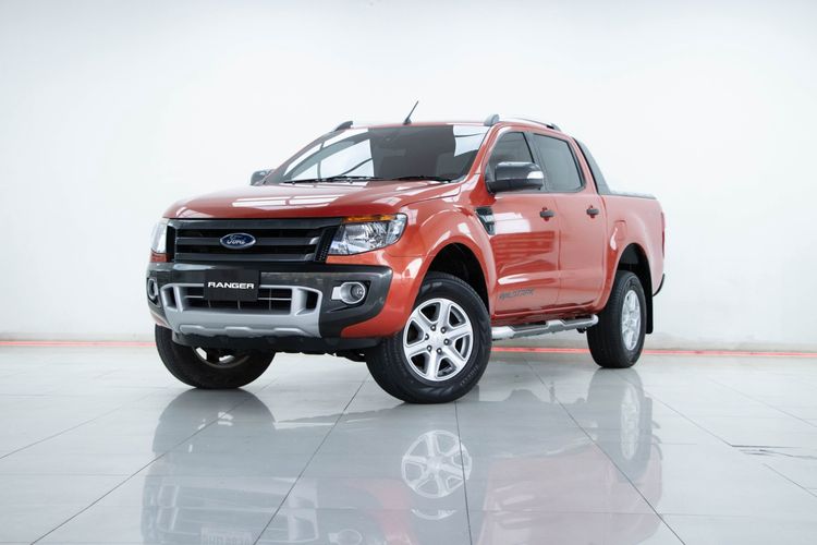 Ford Ranger 2013 2.2 Hi-Rider Wildtrak Pickup ดีเซล ไม่ติดแก๊ส เกียร์อัตโนมัติ ส้ม