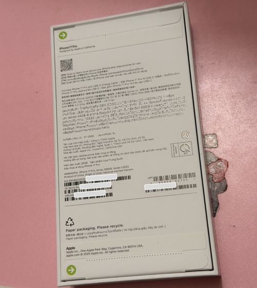 iPhone 17Pro 256GB ศูนย์ไทย ยังไม่แกะ Activate รูปที่ 2