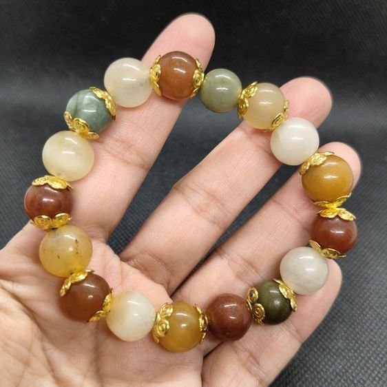กำไลหินมงคล 5 สี สร้อยข้อมือหินแท้ หลวงปู่ศิลา เสริมดวงเพิ่มโชคลาภ ของแท้จากวัด ปลุกเสกพร้อมบูชา เครื่องรางนำโชค รูปที่ 2