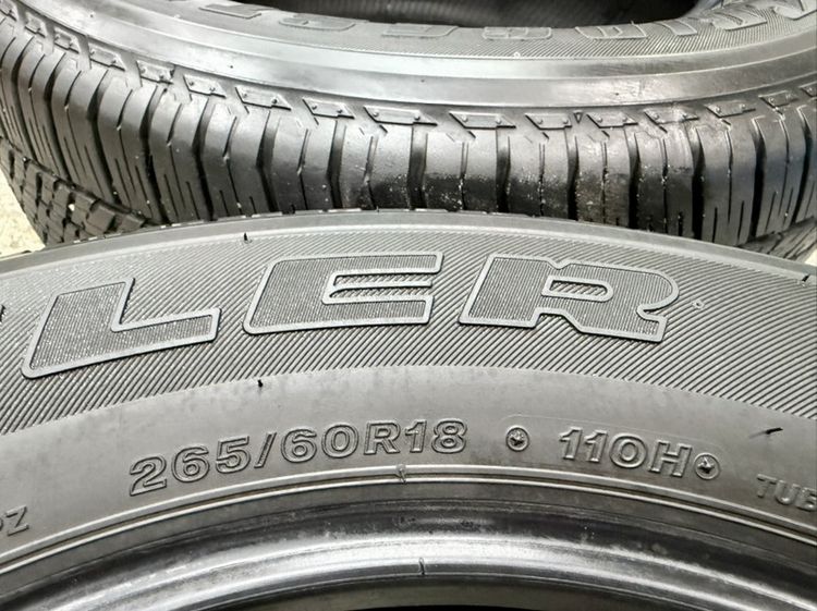 ยางขอบ 18” ยี่ห้อ BRIDGESTONE รุ่น DUELER HT 684ll ขนาด 265-60R18 ปี 23 ดอกยางสวยไม่มีปะ รูปที่ 2