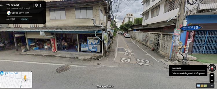 ขายที่ดินเปล่า ทำเลทอง ซอยเรวดี 13–15 เมืองนนทบุรี เข้าออกได้ 2 ซอย ใกล้ MRTและ Central รูปที่ 2
