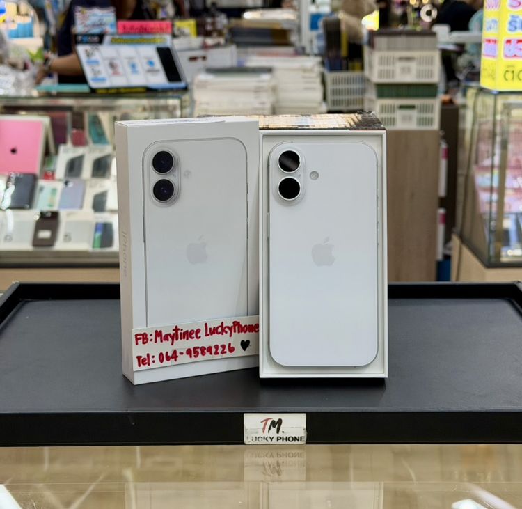 iPhone 16 ความจุุ 128GB สีขาว สวยมากครบกล่อง