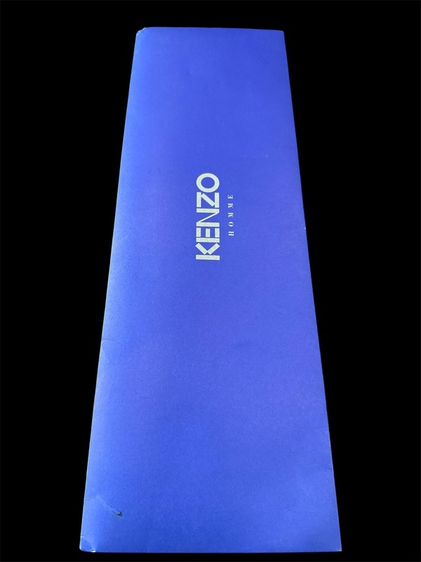 KENZO HOMME  Necktie  100%Silkเนคไทผ้าไหม เคนโซ่   สีน้ำเงิน ลวดลายเพสลีย์ รูปที่ 7