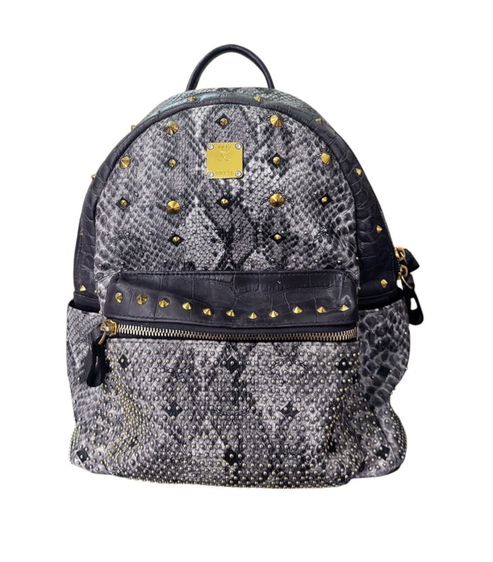 อื่นๆ หนัง PU ไม่ระบุ น้ำตาล MCM Backpack ransel MCMกระเป๋าเป้แบรนด์ MCM รุ่น Stark Made in Korea