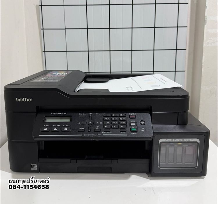 พริ้นเตอร์อิงค์เจ็ทมัลติฟังก์ชั่น ปริ้นเตอร์Brother  MFC-T810W พร้อมใช้งาน ✅ Wi-fi 🛜สภาพดี ปริ้น สแกน ถ่ายเอกสาร ออโต้ฟรีด