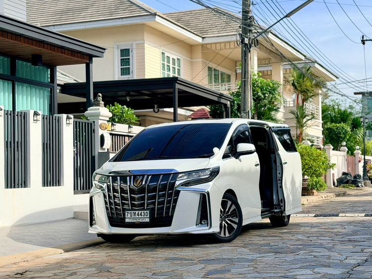 Toyota Alphard 2019 2.5 S C-Package Utility-car เบนซิน ไม่ติดแก๊ส เกียร์อัตโนมัติ ขาว