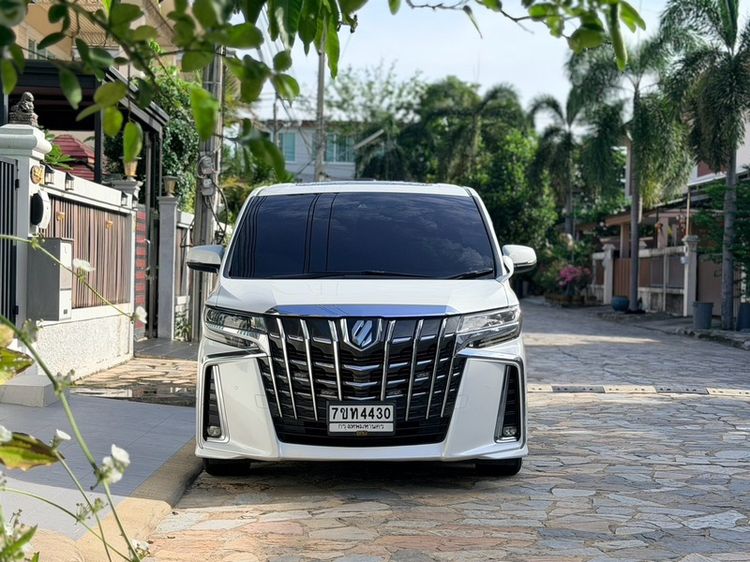 Toyota Alphard 2019 2.5 S C-Package Utility-car เบนซิน ไม่ติดแก๊ส เกียร์อัตโนมัติ ขาว