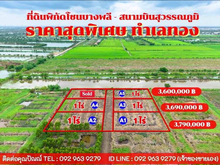 🚩ขายที่ดิน ถ.หลวงแพ่ง ใกล้Siam Premium Outlets เพียง3กม.(ซอยติดกับตลาดเทิดไท-สี่แยกลำต้อยติ่ง) รูปที่ 4