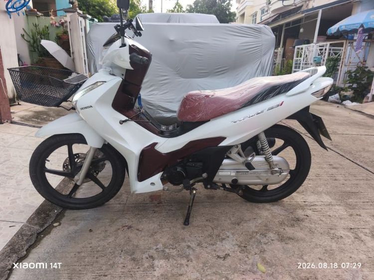 👉 ขาย/แลก Honda Wave 125 i LED ปี 2022 จดทะเบียน 2023 สีขาวเบาะเเดง 👈 💥 หน้า 18 ปกติ (สะอาด)💥 เลขไมล์เดิมแท้ 2x,xxx KM. 💥 ล้อเเม็ค เดิม