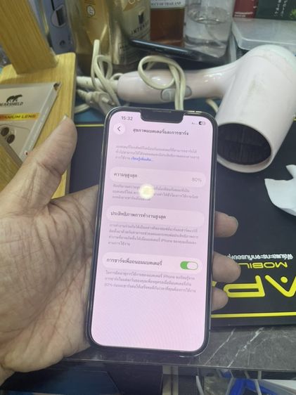 ขาย iPhone 13pro 128g เครื่องนอก สุขภาพแบตเตอรี่80 จอแท้ เดิมๆ ไม่เคยเปลี่ยนอะไหล่ ราคา 12900 บาท รูปที่ 3