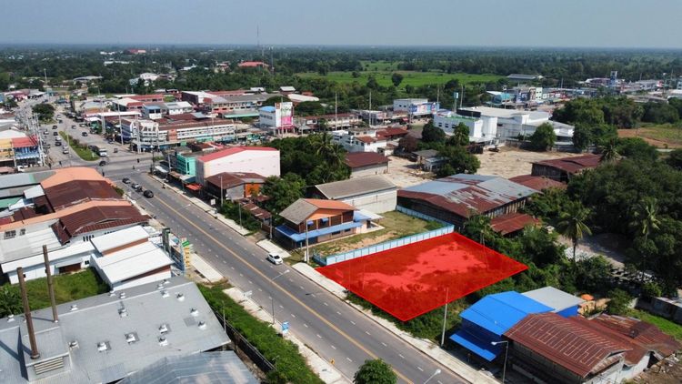 ขายที่ดิน ทำเลดี ถนนสี่เลน ใกล้สี่แยกคำปิง บำเหน็จณรงค์ ชัยภูมิ