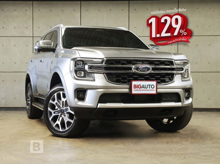 รถ Ford Everest 2.0 Bi-Turbo Titanium+ 4WD สี บรอนซ์เงิน
