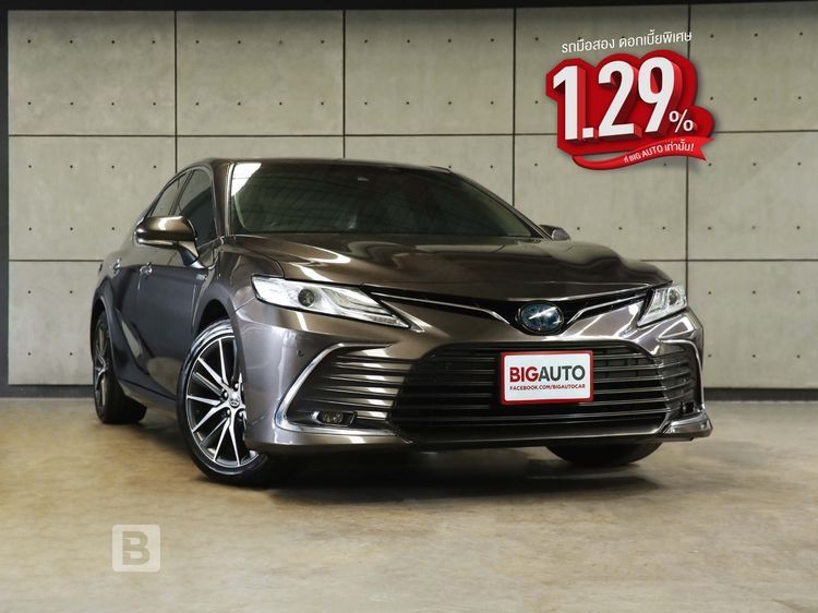Toyota Camry 2022 2.5 HEV Premium Sedan ไฮบริด ไม่ติดแก๊ส เกียร์อัตโนมัติ เทา