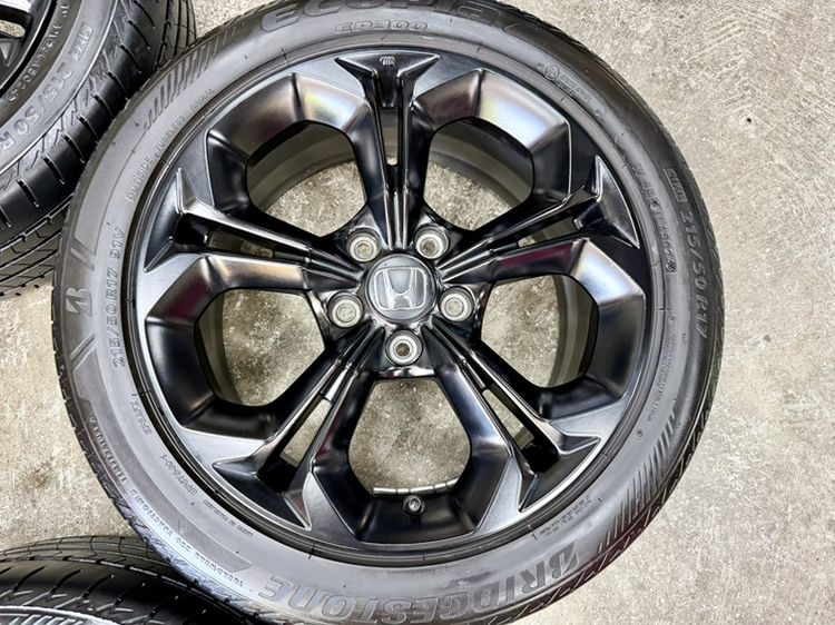 ล้อแม็ก HONDA CIVIC RS ขอบ 17” สีเดิมโรงงานยาง BRIDGESTONE 215-50R17 ปลายปี 24 ดอกยางสวยพร้อมใช้งาน รูปที่ 5